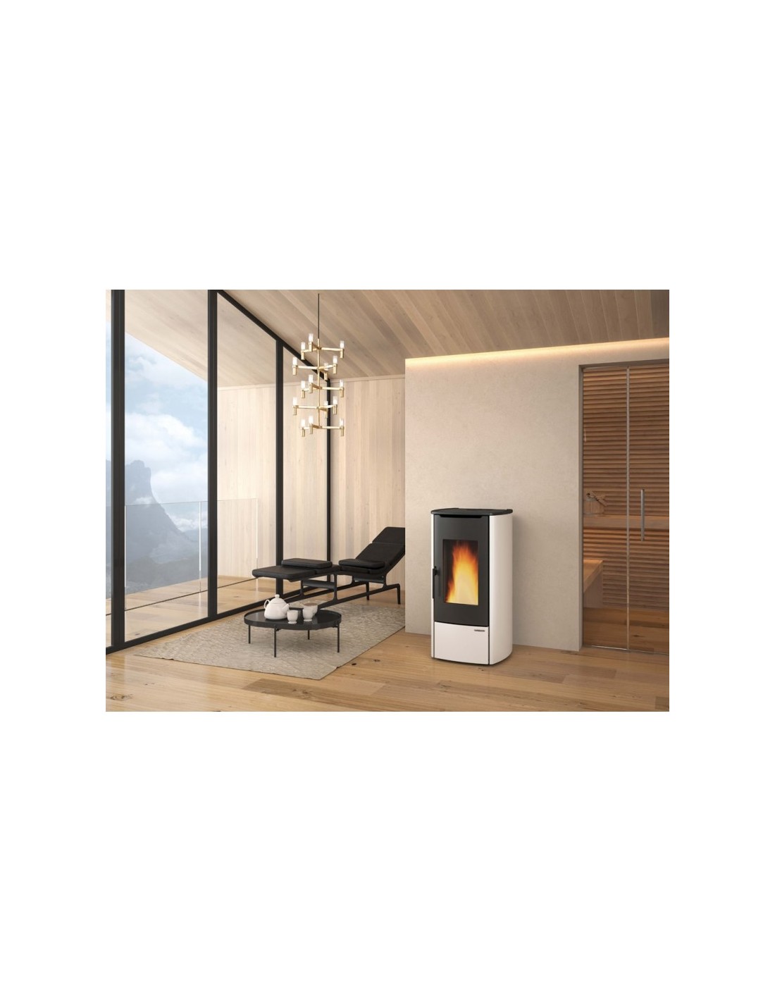 Termostufa A Pellet Extraflame Nordica Marina Idro H Ventilata Kw