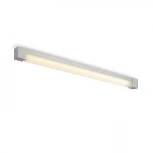 Plafoniera a tubo per specchi PERISA 90 da parete alluminio pettinato 230V G5 21W IP44