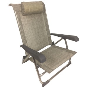 SDRAIO SEDIA SPIAGGINA SUN ALLUMINIO E TEXTILINE 39X47XH24/77 MARE SPIAGGIA PISCINA