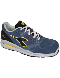 Diadora SCARPE ANTINFORTUNISTICA BASSE S1P SRC RUN TEXTILE LOW Col.  Grigio/Blu Mis. 45