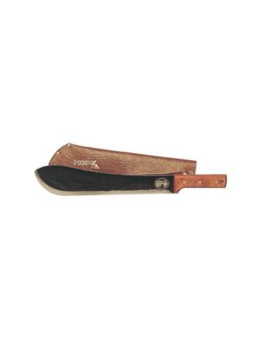 Angelo B. MACHETE CON FODERO IN CUOIO  cm. 35