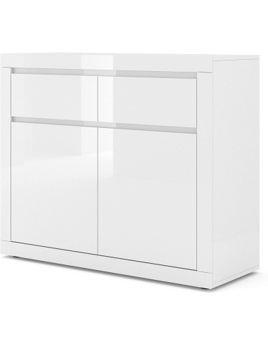 MOBILE CASSETTIERA MOD. BELLO 89x105x40cm BIANCO LUCIDO