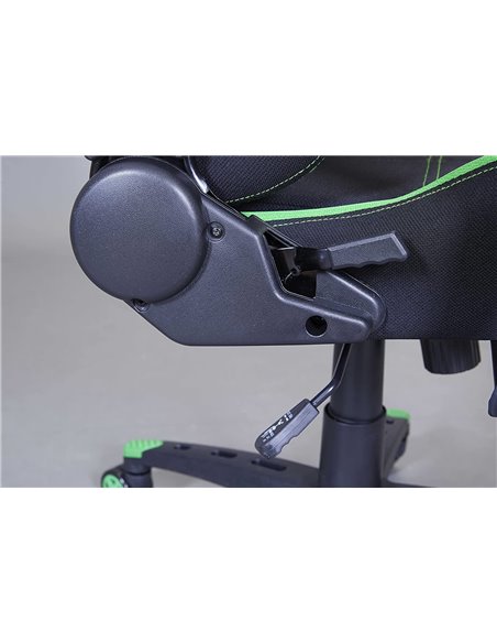 SEDIA POLTRONA GAMING GREEN O UFFICIO PROFESSIONALE ERGONOMICA 66x50x127-134  CM COLORE VERDE XL