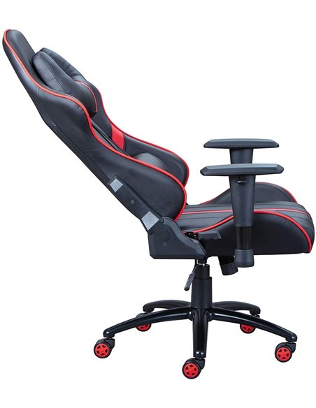 SEDIA POLTRONA ERGONOMICA PROFESSIONAL DA GAMING RATO RED 70x127x70CM  COLORE ROSSO E NERO