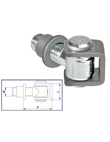 CARDINI COMUNELLO FILETTATI PER CANCELLI M24 A.120