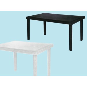TAVOLO BOHEME IN POLIPROPILENE EFFETTO RATTAN 90X90X74H BIANCO