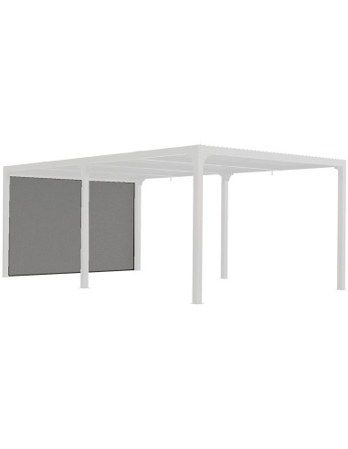 Tenda accessoria per Pergola bioclimatica PER 360x300 e 360x600 con binario per lato 3,60 m, colore grigio