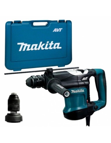 Makita Trapano a percussione tassellatore 4.9J 630rpm 3300bpm 850W con valigia HR3210FCT