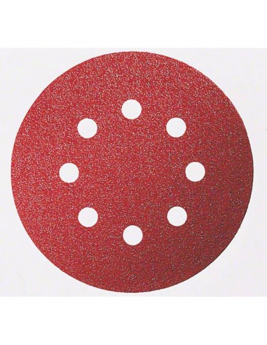 DISCO ABRASIVO E28 CON VELCRO D125 GRANA 40 CONF. 50 PEZZI