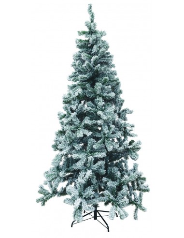 ALBERO DI NATALE SESTRIERE INNEVATO H. 210CM FOLTO E VOLUMINOSO IN PVC