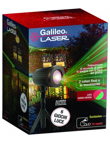 PROIETTORE LASER PER ESTERNO 6 GIOCHI LUCE NATALE