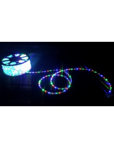 TUBO LED LUMINOSO 50 MT PER ESTERNO MULTICOLOR CON KIT LUCI NATALE ADDOBBI NATALIZI PRESEPE