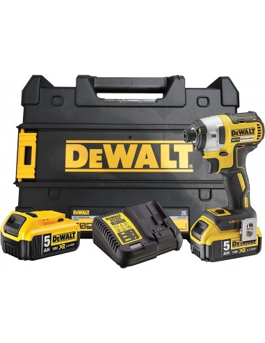 DEWALT  DCF887P2 Avvitatore impulsi 1/4" 18 V in valigatta TSATK con batterie 5Ah