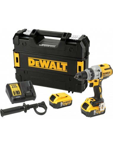 DeWalt Trapano avvitatore a percussione DCD996P2, 3 velocità, 5.0 Ah con doppia batteria 18 V e valigetta