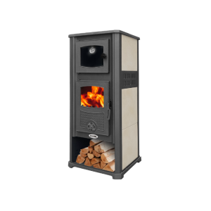Stufa Kalorosa con forno 13 kw 146.9 mc 49x46x116h crema
