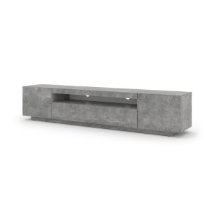 Mobile TV sospeso o a terra 200x42/36x37 Cm STAND AURA color Cemento