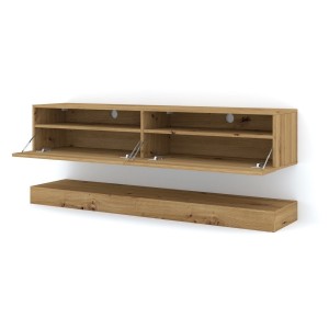 Mobile TV STAND DUO 160 sospeso e a terra colore Rovere