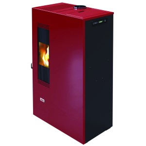 STUFA A PELLET 4,4Kw QUEEN MINI 5 BORDEAUX 49x46xH116 cm.