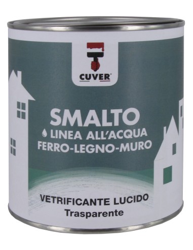 SMALTO VETRIFICANTE GEA TRASPARENTE LUCIDO ICORIP LT.0,750 VERNICE PITTURA