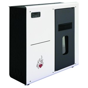 STUFA  A PELLET 7,89KW CUORE CALDO SLIM 8 BIANCA 84x30xH90 CM