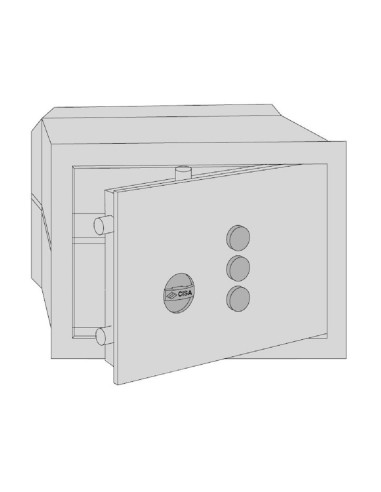 CASSAFORTE CISA A MURO A COMBINAZIONE L49 x P25 x H36 Cm 82410/51