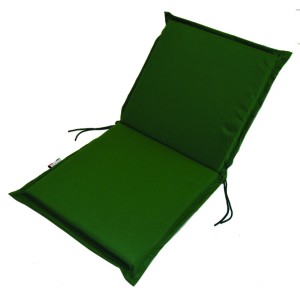 CUSCINO ZIPPO VERDE SCHIENALE BASSO 95x48xH6 cm