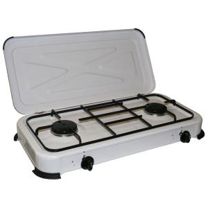 FORNELLO A GAS 2 FUOCHI 58X28X7 -  BG-02C