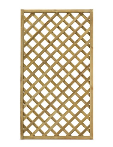 PANNELLO GRIGLIATO TRENDY IN LEGNO dim. 90X180 cm FORO 9X9 CM e CORNICE 34X34