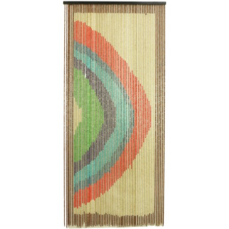 TENDA IN LEGNO ARCOBALENO 66 FILI 100x220 CM.