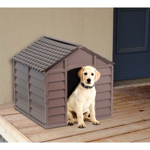 CUCCIA PER CANI CANE IN PVC MARRONE 71X71X68H