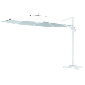 OMBRELLONE DECENTRATO IN ALLUMINIO PREMIUM WHITE CM.350