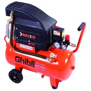 COMPRESSORE CARRELLATO BRIXO GHIBLI 25LT