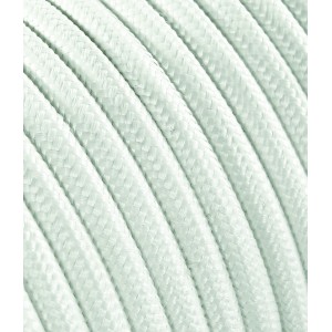 CAVO ELETTRICO ANTICATO IN TESSUTO TONDO H03V 2X0,75 MT.10 BIANCO