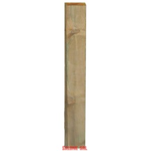 PALO RETTANGOLARE PZ.4 CM.4,5X12,0X300H IN LEGNO DI PINO IMPREGNATO