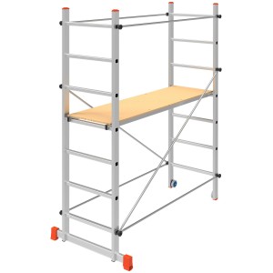 TRABATTELLO ALLUMINIO STEP UP LABOR H218 - 158x80xH210 CM