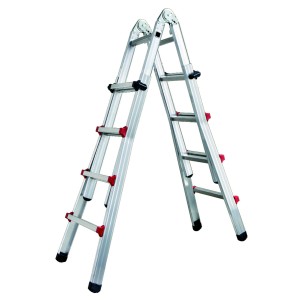 SCALA TELESCOPICA STEP UP PIUMA 4+4 GRADINI