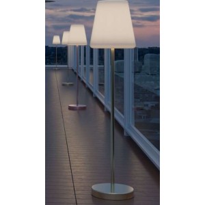 Lampada piantana solare led mod. Lola Slim h.100 grigio con telecomando