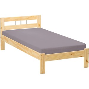 STRUTTURA LETTO JANA 95X145X72H PINO MASSELLO FINITURA NATURALE DOGHE NON INCLUSE