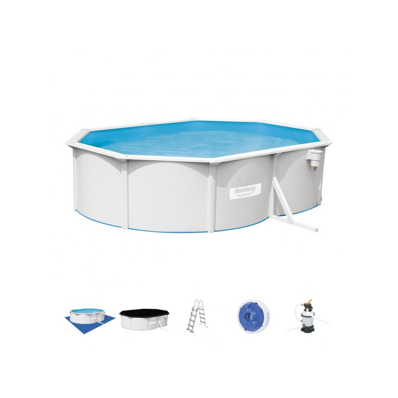 Bestway Hydrium 56586 Piscina Ovale 500x 360x120 cm Bestway Hydrium 56586 Piscina Ovale 500x 360x120 cm