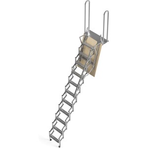 Scari PAL30070100 Scala Retrattile, Zincato, 70 X 100 Cm