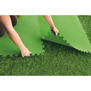 Bestway 58265 - Protezione per il Fondo della Piscina, Verde, Confezione da 8 pezzi di 81 x 81 cm