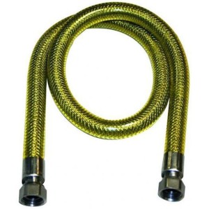 TUBO GAS IN ACCIAIO INOX F/F 1/2 EN14800 CE CM.150