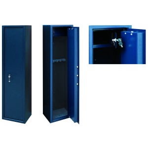 ARMADIO PORTAFUCILI BRIXO 5 POSTI CON TESORETTO L35xP30xH145 cm