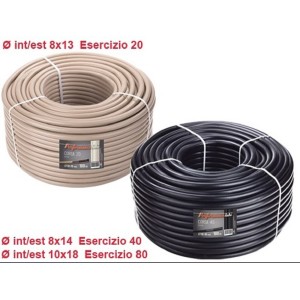 TUBO IRRORAZIONE PVC 40-120P ATM.8X14 ROTOLO 100 MT.