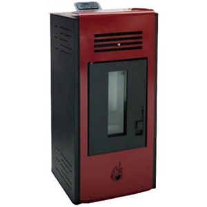 STUFA A PELLET 7,89 KW CUORE CALDO 8 BORDEAUX 47x49xH92 cm