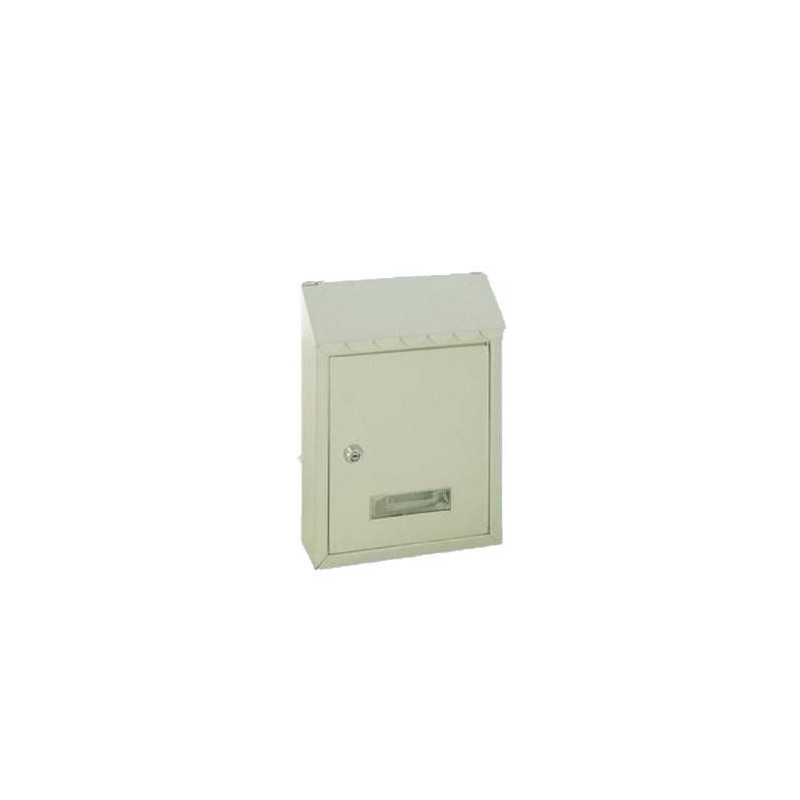 CASSETTA POSTALE BRIXO POPULAR IN LAMIERA COLORE AVORIO CON TETTO L21xP7xH30 cm CASSETTA POSTALE BRIXO POPULAR IN LAMIERA COLORE AVORIO CON TETTO L21xP7xH30 cm