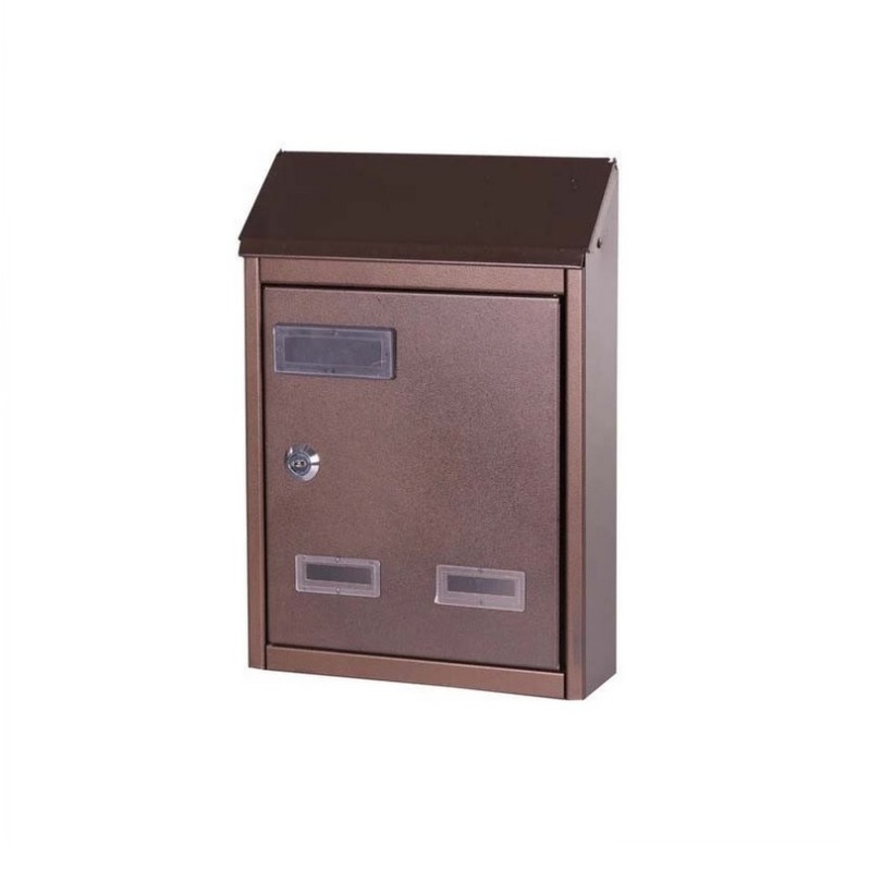 CASSETTA POSTALE IN FERRO BATTUTO COLORE NERO/RAME CON TETTO-701BIS 23x9xH29 cm CASSETTA POSTALE IN FERRO BATTUTO COLORE NERO/RAME CON TETTO-701BIS 23x9xH29 cm