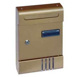 CASSETTA POSTALE BRIXO PLUTO COMPONIBILE PER ESTERNO IN ALLUMINIO COLOR BRONZO CM20 10PZ