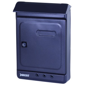 CASSETTA POSTALE JOLLY IN ACCIAIO COLORE NERO CON TETTO L19,5xP7xH27,5 cm 8PZ