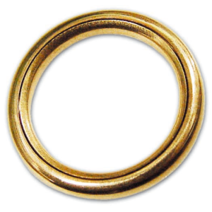 ANELLO TUBOLARE IN OTTONE LUCIDO PER TENDE 15X20 A.101 200 PEZZI